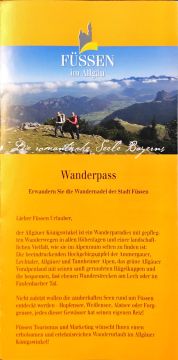Wanderpass & Wandernadel Füssen im Allgäu