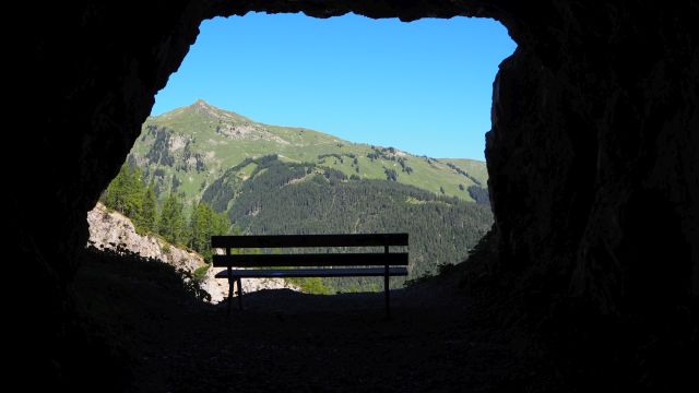Der Tunnelweg zur Sulzlalm