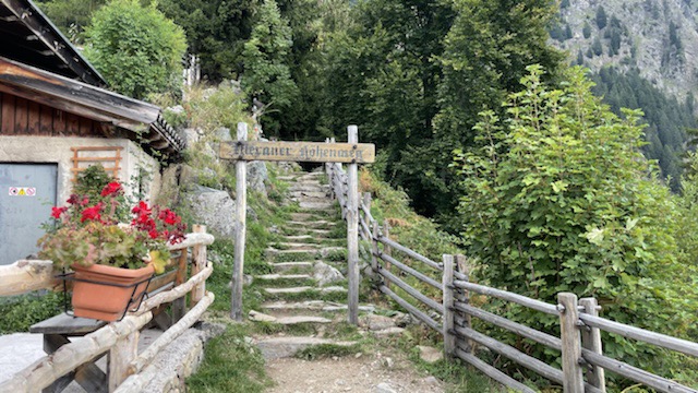 Etappe auf dem Meraner Höhenweg