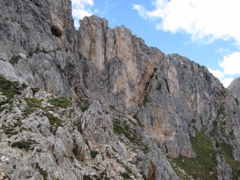 Klettersteig Ru Gusela zum Rifugio Nuvolau