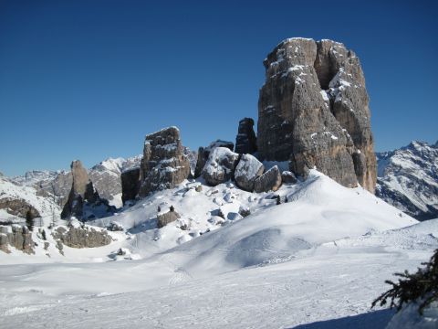 Skitour – Kolfuschg – Lagazuoi – 5 Torri